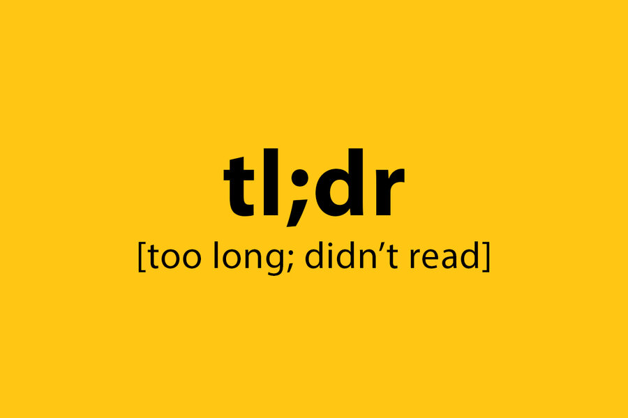 What Does tldr meaning? Definition and Usage, Explained